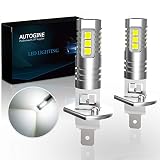 AUTOGINE H1 LED Fog Light Bulbs, 2000 Lumens Extremely Brigh...