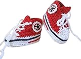 Babyschuhe - Turnschuhe - Sneaker gehäkelt gestrickt Schuhgröße 14/15