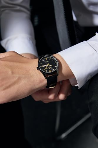 Image of Daniel Hechter Paris Analog Quartz Watch for Men with Sunray Round Dial, Leather Strap, Day & Date Display & Water Resistant