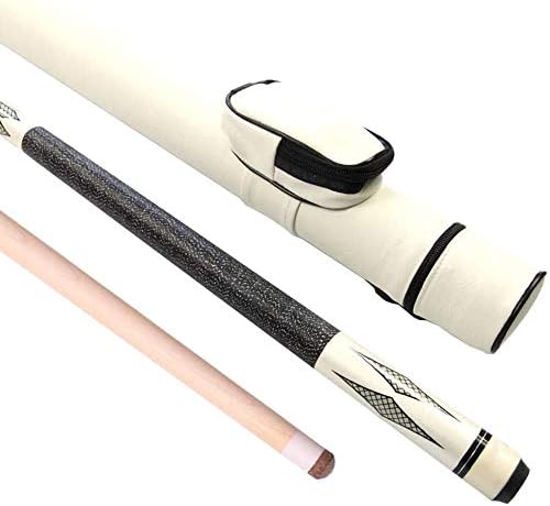 AGED プールキュー58インチ18-20オンスのプールキューと11.5mmのヒューチップ派手な9つのボール、黒8のための1/2の接