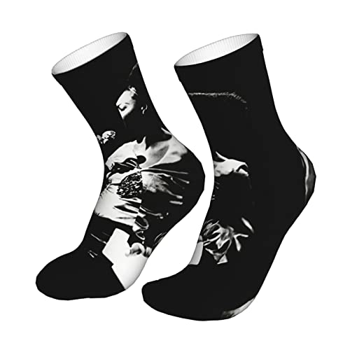 Emerze Nina Simone Casual Socks 3D Print Running Performance Crew Socks For Men/Women #TOP1