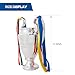 Emaraxy Champions Trophy, 17.3 Inch Sports League Cup, Soccer Trophy with Resin Replica for Electroplating Process, Soccer Sports League Cup with Ribbon for Room Decorations and Fan Gift