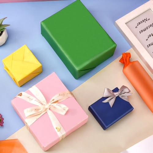 Hlonon 190 folhas de papel de seda colorido 25 × 35 cm, papel de embrulho de presente a granel para