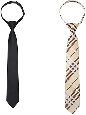 Enlision Boy Tie Striped Pre-Tied Plaid Kid Necktie