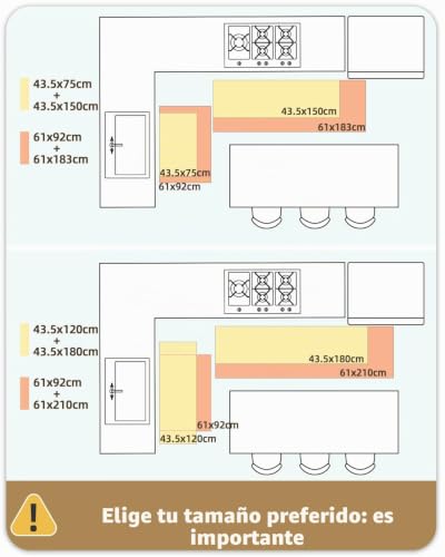 Miniatura 4 de Color Geometry Alfombras De Cocina Antideslizantes Lavables 61x92cm 61x183cm, Alfombras Delgadas Tejidas De Cocina De 4mm, Alfombra De Suelo Absorbentes Para Delante Del Fregadero, Pasillo, Gris