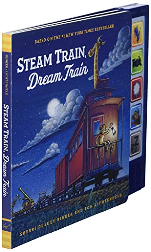 Steam Train Dream Train Sound Book: (Sound Books for Baby, Interactive Books, Train Books for Toddle