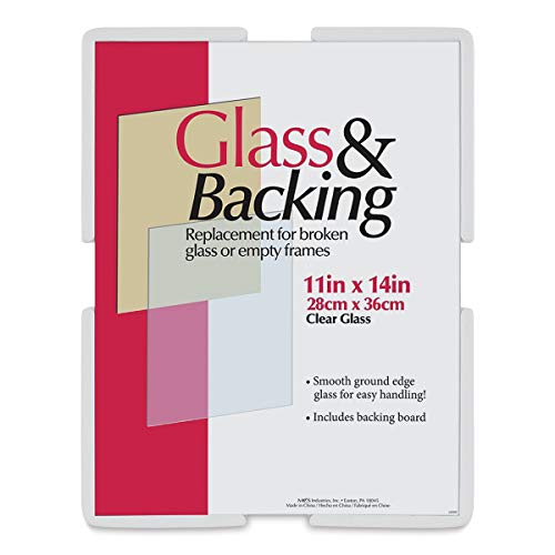 MCS Glass And Backing Kit, Smooth Ground Edge Glass With Corrugated Backing Board, For 11x14