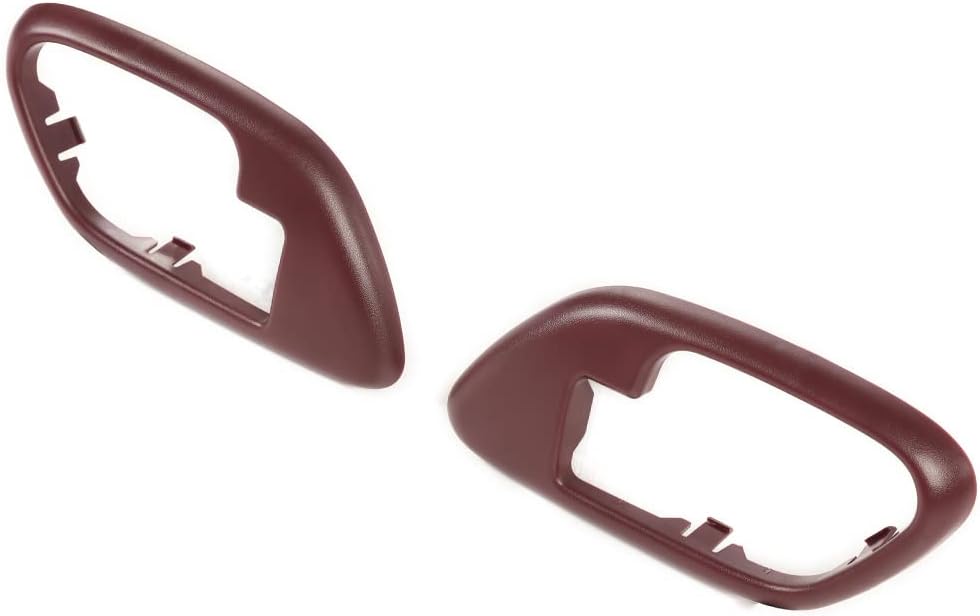 ALLGOOD Red Interior Door Handle Bezel Trim Compatible with Chevy C1500 Suburban Tahoe 1995-1999/Fit GMC K1500 K2500 K3500 1995-2000/Fit 1995-1999 GMC Yukon