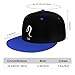 Leo Sign Snap Back Hat Child Fashion Hip Hop Adjustable Flat Bill Hat Blue