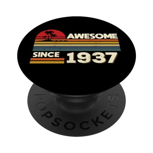 87 cumpleaños impresionante desde 1937 87 años Cumpleaños PopSockets PopGrip Intercambiable