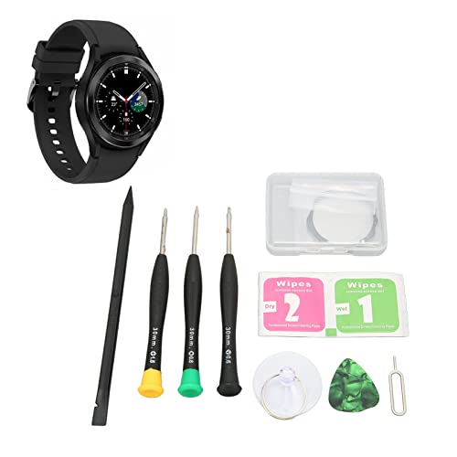 Compatible avec Samsung Galaxy Watch 4 Classic Kit de réparation d'écran de rechange avec outils pour Galaxy Watch 4 Classic 46 mm R890 R895