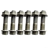 6PCS M10 x 40mm Bolts for Shock Absorber Screws, Rear Suspension Bolt Set, Electric Vehicle Mounting Hardware, Steel Motorcycle Fasteners with Black Oxide Finish