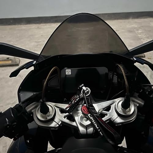 GZDLMoto Motorcycle Windshield Wind Deflector Visor Front Fairing Kit for CFMOTO 675SS, 675SR ABS Plastic, 2 in 1 (D-Clear) by GZDLMoto - Used condition - Image 6