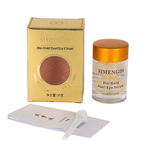 bio gold pearl cream - Simengdi Silk Essence Eye Serum – Bio Gold Pearl Gel for Dark Circles and Eye Puffiness – Anti Aging, Anti Wrinkle and Cell Renewal Serum - Chinese Herbs and Pearl Powder 1 Ounce