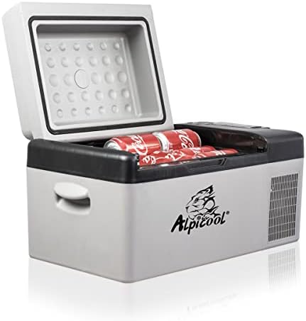 Alpicool C20 Portable Car Freezer,12 Volt Refrigerator, 21 Quart (20 Liter) Fast Cooling 12V Car Fridge -4℉~68℉, Car Cooler, 12/24V DC and 100-240V AC for Outdoor, Camping, RV, Truck, Boat