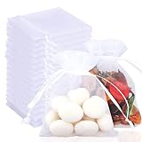 kleine tüten chips 🍬【Einfach zu Verwendung】Organza Geschenkbeutel mit einem Kordelband, einfach zu öffnen und zu schließen, Transparentes Design, sie können finden, was Sie brauchen, ohne es zu öffnen, wiederverwendbar, einfach und praktisch, sparen Sie Zeit beim Packen Ihrer Geschenke.