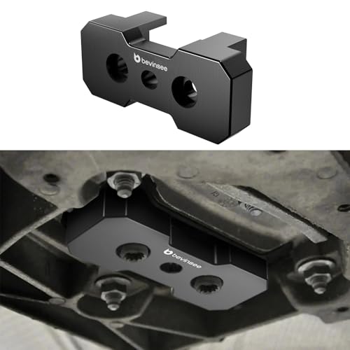 Bevinsee Transmission Mount Insert Compatible with Audi A4 B8 B8.5 Q5 SQ5 S4 RS4 A5 S5 RS5 8K0399151BD Billet Aluminum Black