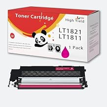 LT1821 LT1811 خرطوشة الحبر متوافقة مع لينوفو LT-1821 LT-1811 CS1821w 1831 w CM7110w 7120 w LT1811 CS1811 الطابعة، سهلة التركيب شريك جيد في العمل أرجواني