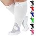 Mojo Compression Socks 20-30 Made with Coolmax and Soft Easy to get on Materials. Medical Graduated Support Socks for Men and Woman Compression Stockings with Cushioned Foot and Heel