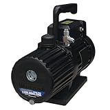 Mastercool 90066-BL-SF Black Series 6 CFM Single Stage Vacuum Pump, Spark-Free, Thermally Protected Motor, High-Volume Fan, and Oil Drain Valve – 110/120V, 60Hz