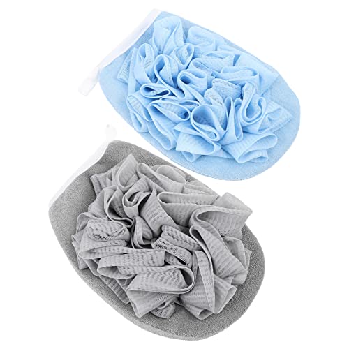 NULYLU 2�� �o�X�^�I�� �̂��� body towel �����o�b�N�X�N���o�[ �V�����[�w�`�}�X�|���W �{�f�B�p�E�_�[�p�t �o�X�w�`�} �o�X�{�[�� ��v�ȃV�����[�{�[�� Pe Blue