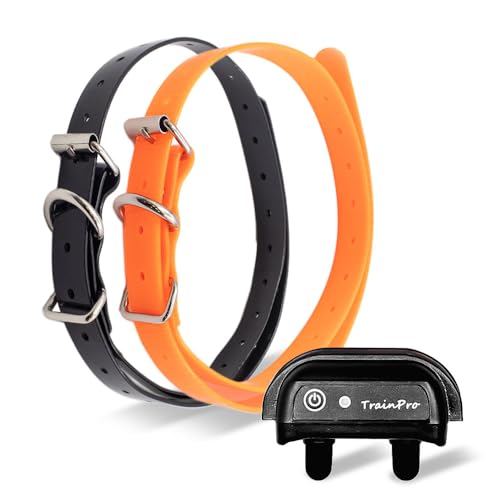 TrainPro Universal Replacement Band Strap for Dog Training Collar 27 ½” X ¾” - Adjustable Waterproof TPU for Remote E-Collar, Static/Vibration Shock Bark Control & Obedience Trainer - Bonus 2-Pack.
