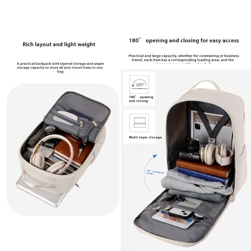 vaxle Travel Backpack - Flight Approved Travel Bag for Men and Women pink backpack (grey)3