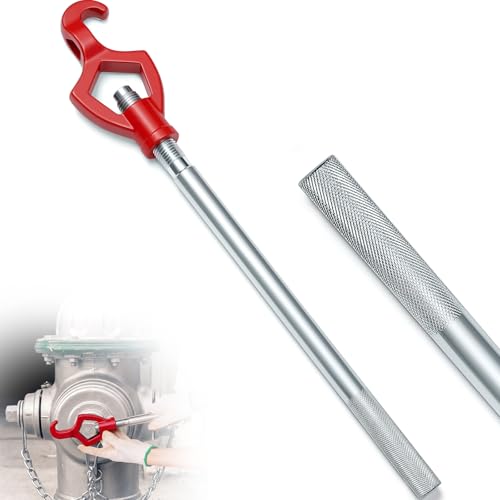 Image of Tandefio 1 Pcs Fire Hydrant Wrench, 1-1 /2 inch to 3 inch, Red