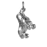 TheCharmWorks Sterling-Silber Kleiner Rollschuh Charmanhänger | Sterling Silver Small Roller Skate Charm