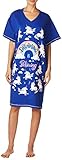 Hatley Little Blue House by Damen Tier-Schlafhemden Nachthemd, Einheitsgröße