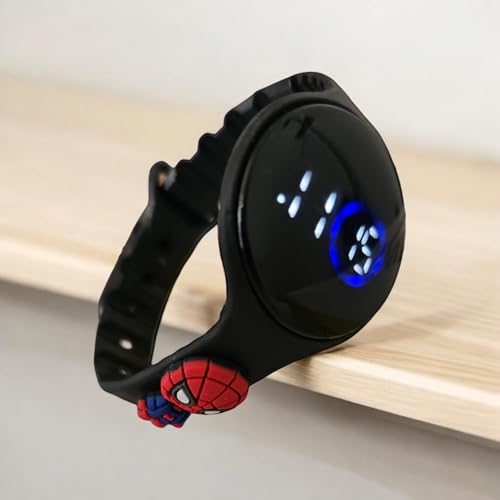 Image of GOLDENIZE FASHION Waterproof Digital LED Slim Round and Square Touch Colourful Display Wrist Watch for Boys & Girl's Stylish Kids Birthday Gift Digital Watch Combo of 2 Watches