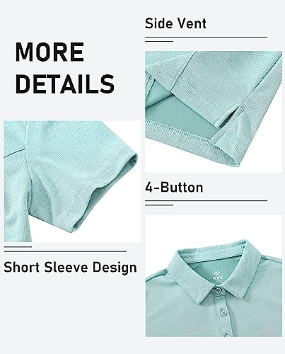 Mofiz Golf Polo Shirts For Women Short Sleeve Tennis Shirt Summer Sports Athletic Tops Light Blue Xs #TOP3