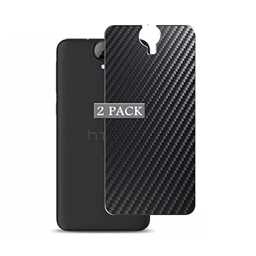Vaxson 2 Pièces Film Protecteur d'écran Arrière Noire, compatible avec HTC One E9+ PLUS [pas en Verre Trempé] Neuf Back Screen Protector Skin Peau