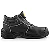 Black Hammer Mens Safety Boots Work Shoes Leather Steel Toe Cap Lightweight Footwear S3 SRC 1400 (9 UK) #3