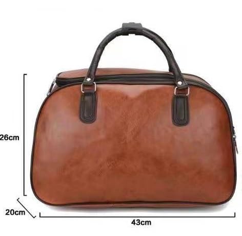 Bolsa Mala de Bordo de Viagem pequena couro sintetico executiva (CARAMELO)