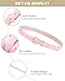 AWAYTR 2 Pcs Kids Girls Leather Belt, Fashion Gold Buckle Belts for Teen Girls Jeans Dress, Pink/White, Fit Waist 18-22 in