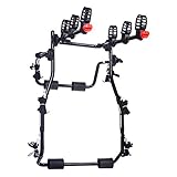 【PANTALLA DETALLADA】: La parte cerrada es más alta que la ranura de la bicicleta para evitar que se deslice y el vehículo se bloquea en la conducción con baches. Hay tornillos en la parte inferior de la ranura para tarjetas de bicicleta fija, el tratamiento térmico es más firme y no se moverá después de la fijación.