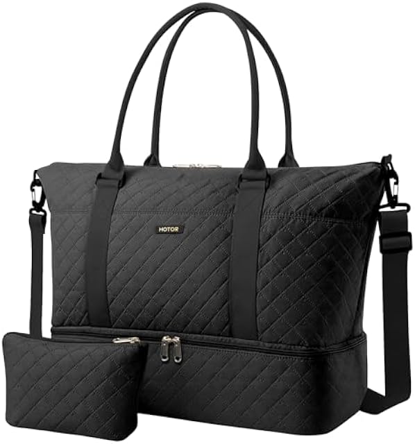 HOTOR Travel Duffel Bag - Weekender Bags for Women, Carry On Gym Tote Bags