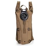 Mochila Camelback Hidratação Água 3 L, Impermeável, Poliéster, 40 Litros, Casual, Camping e Trilhas, Adulto Unissex, 50x35x30 cm (Tan)