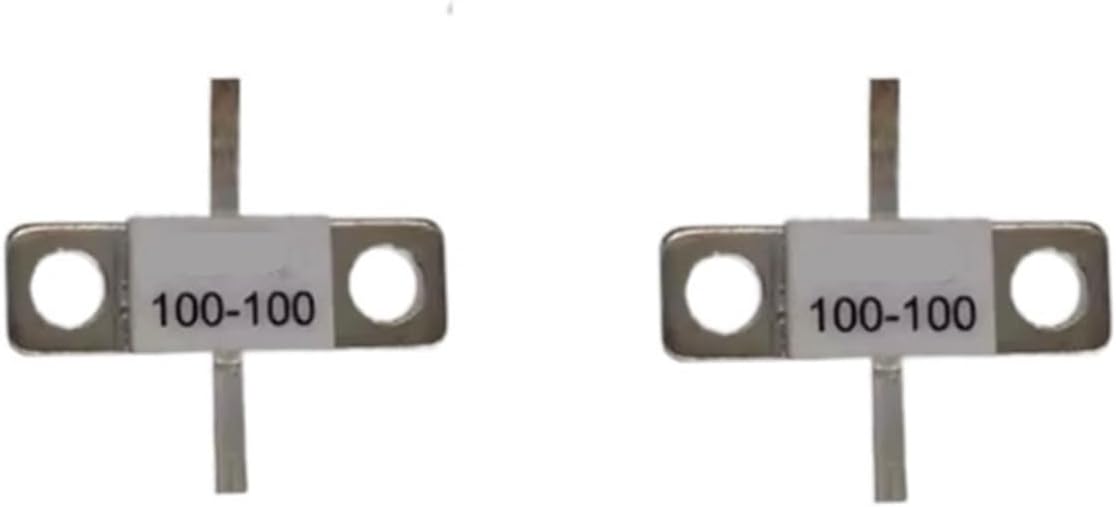 2 Pcs Microwave Resistor 100W 100 Ohm DC-3.0G Hz R100-100 Ceramic High-Power Pseudo Load 100W 100 OHM Flange Mounted Resistor