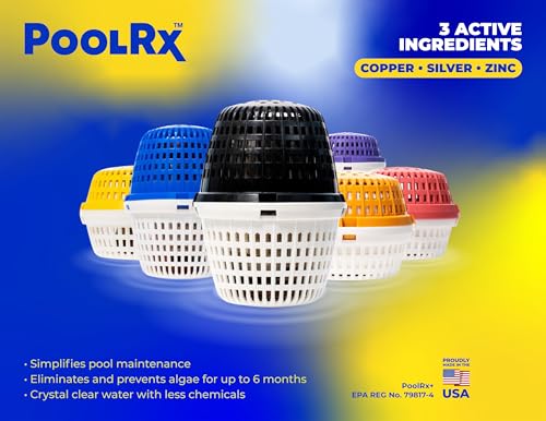 PoolRx+ Mineral Algaecide Unit, up to 6-Month Algae Control, for 100-400 gallons, Yellow & White, New Formula with Silver. by poolrx - Image 2