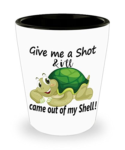 Turtle Shot Glasses Sea Turtle Cartoon Shot Glass Funny Shot Glasses Set Gifts For Sea Turtle Lovers Scuba Diver Ocean Lover For Her Or For Him 21St Birthday Shot Glass #TOP7