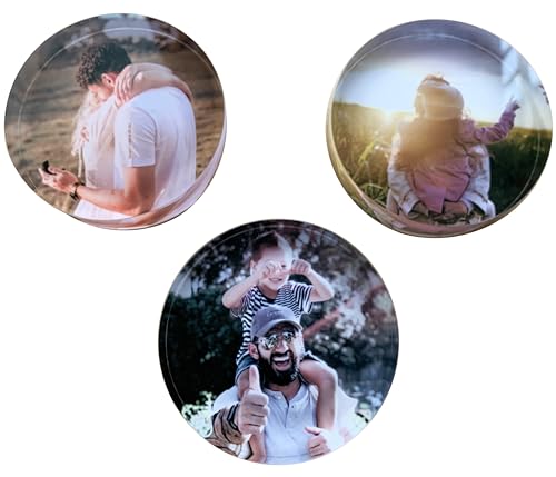 Udyzax Customized Crystal Paperweight DIY Picture Custom Glass Paper Weight, Personalized Photo Paperweights Gifts for Men Women Birthday Anniversary Valentine's Day Gift