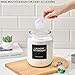 Glass Jars Laundry Containers with Lid, 0.5 Gallon Laundry Organization and Storage Jars, Laundry Detergent Container Laundry Powder Pods Holder, Glass Jar Wide Mouth with Scoops, Labels, 2 Pack