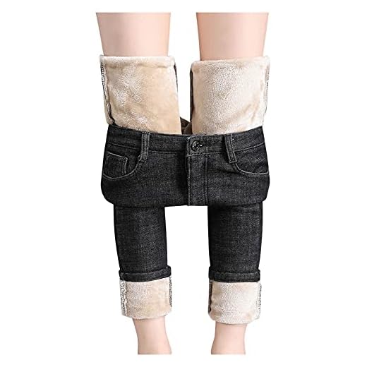 YTZL Jeans joggingbyxor dam termiska leggings dam jeans dam leggings hög midja jeans termobyxor vinter jeans jeans jeans termojeans dam fodrade fleecebyxor utomhus byxor sportbyxor fritidsbyxor, svart, 32 SE