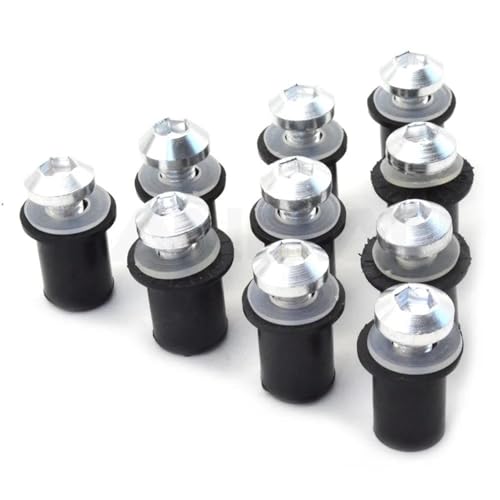 Boulons et vis de fixation pare-brise Kawasaki finition silver anti corrosion