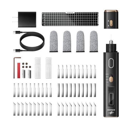 2-in-1 Ultrasonic Cutter Knife – 4 Modes 40kHz Precision Ultrasonic Cutter & Polisher, Portable Ultrasonic Knife for DIY, 3D Printing, Crafts, Resin, Leather, Wood, Jewelry