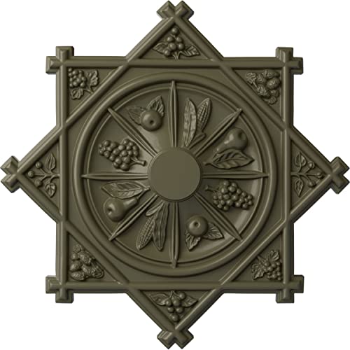 Ekena Millwork CM38ANPTF 38 1/4"OD X 1 1/2"P Antilles Ceiling Medallion Fits Canopies Up to 6", Painted Turtle