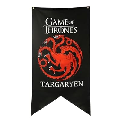 game thrones dragon - banner de casa game thrones Targaryen 125X70CM | Ya disponible en tu tienda friki favorita! En mundofriki.es!