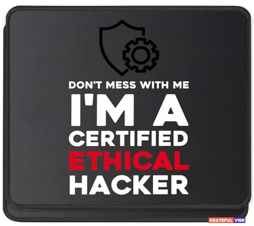 Ethical Hacker Mouse Pad 2-Pack, Hacking is My Cardio, Gift